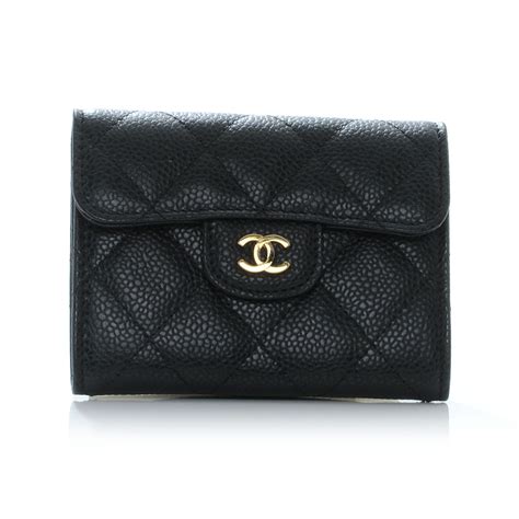 chanel paris wallet|chanel caviar small wallet price.